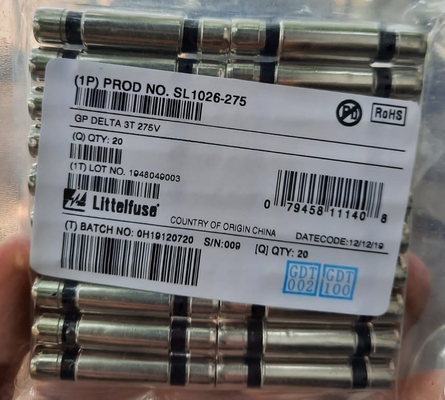 Protecteur de surtension de plasma de tube de décharge gazeuse de la puissance élevée SL-1026-275 Littelfuse